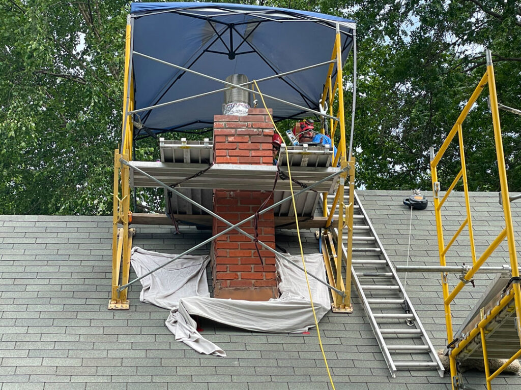 Chimney Masonry Repair & Rebuilding by Eagle Chimney Service — licensed Maryland technician